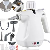 Вертикальний ручний паровий відпарювач Steam Cleaner TB958 з 6 насадками для прибирання, Пароочисник парогенератор Тобі DF-958 350мл від мережі