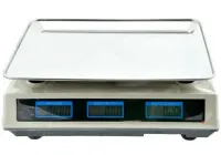 Торгові електронні ваги Domotec MS-228 до 50 кг 6V точність поділки 5гр, Настільні ваги Домотек для торгівлі від мережі від акумулятора