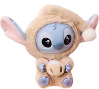 Дитяча плюшева іграшка сюрприз Labubu Stitch Eat Something 16 см, М'яка колекційна фігурка брелок Лабубубу Стіч у піжамі для дітей