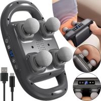 Массажер перкуссионный Massage Gun TosWa FZ-668 для массажа всего тела 4 головки, Ручной аккумуляторный 9 режимов 20 скоростей для мышц и релаксации