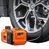 Електрогідравлічний домкрат компресор ліхтар XPRO ZSY03-X 180W до 5 тонн, Автомобільний електричний домкрат Max M03X 3в1 до 5000 кг в кейсі