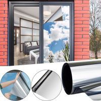 Самоклеюча дзеркальна плівка для вікон Proffilms Silver 20 2м x 90см для захисту від сонячних променів, Тонувальна 200x90см від сонця на вікна
