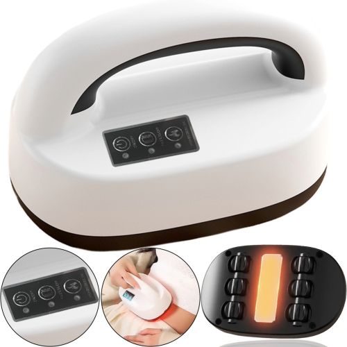 Беспроводной роликовый массажер Roller Heated Massager LKL-0128 с подогревом для всего тела, Вибрационный массажер на 6 роликов от аккумулятора