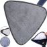 Трикутна змінна насадка запаска для трикутної Швабри Rags Mop the floor AND563 26x26 см, додаткова мочалка для миття та прибирання підлоги сіра