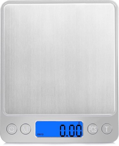 Великі ювелірні ваги 0.1 гр до 3000 гр Domotec MS-1729A з LCD-дисплеєм Matarix MX-464 на 3 кг портативні цифрові ваги з підсвічуванням і кришкою