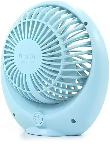 Настільний міні вентилятор Mini Fan SQ1978A портативний ручний вентилятор на стіл з 2 швидкостями, підсвічуванням і вбудованим акумулятором 4.5 W USB