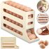 Контейнер органайзер для зберігання яєць Plastic Egg Shelving XL-994 харчова підставка, полиця з автоматичною подачею, лоток в холодильник на 4 яруси
