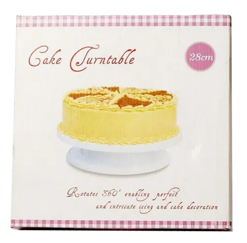 Обертається підставка Cake Turntable для виготовлення та декорування торта 28 см Тортівниця, поворотний стіл піднос для прикраси торта 360 градусів