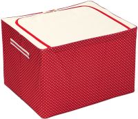Складаний органайзер з кришкою Stenson TD00560 XL кофр для зберігання речей та одягу з віконцем і ручками 60х42х40 см розкладна коробка бокс на 100 л