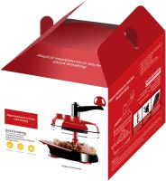 Ручний подрібнювач овочів Keouke Chopper Food LG-006 2 в 1 кухонний мініблендер з трьома лезами і чашею на 1.5 л чопер для подрібнення м'яса