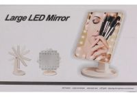 Косметичне сенсорне дзеркало для макіяжу Magic MakeUp Mirror обертається на 180 настільне дзеркало на підставці з підсвічуванням 22 LED USB біле
