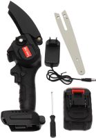 Акумуляторна ланцюгова міні пила Mini Electric Chain Saw 48V 6 дюймів на 2 акумулятора, обрізна електропила на акумуляторі в кейсі