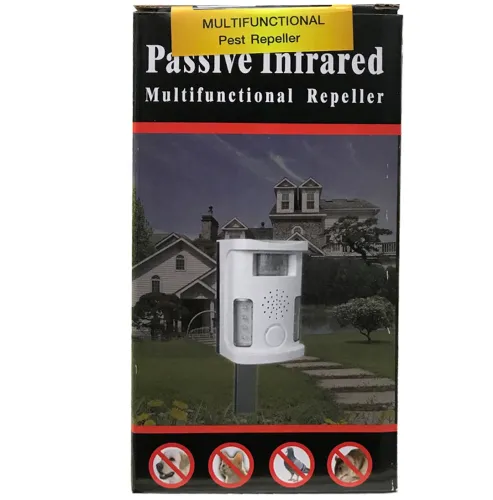 Багатофункціональний відлякувач тварин Pest Repeller Aosio AN-B010 ультразвуковий пристрій з індикатором і датчиком руху від мережі