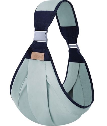 Рюкзак-переноска для новонароджених Baby Sling AND182 дихаючий слінг переноска для дитини, ерго рюкзак до 20 кг, кенгуру для немовляти на одне плече