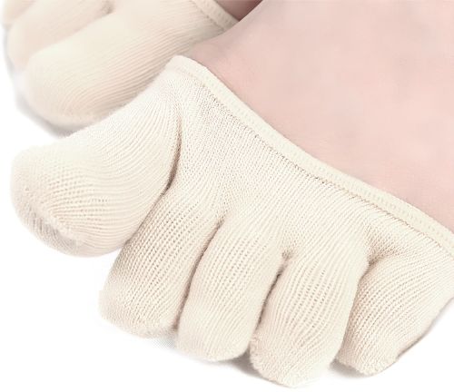 Носки от мозолей и натоптышей Five Finger Invisible Socks LY-398 силиконовые противоскользящие подушки полуноски, накладки от натирания для стопы