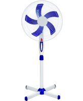 Підлоговий вентилятор Wimpex WX-1612 40 см stand fan 16" 100W з регулюванням висоти, Безшумний вентилятор Вімпекс 100Вт на підлогу 3 швидкості Білий