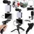 Набір блогера Video Making Kit ay-49 4 в 1 комплект штатив з кріпленням для телефону, LED підсвічуванням і мікрофоном для селфи і Відео Android IOS