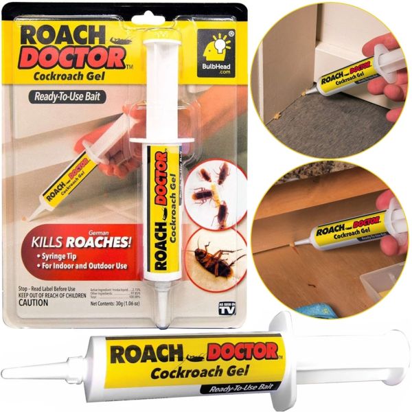 Гель від тарганів і комах Roach Doctor Cockroach Gel 30 г Універсальний гель-шприц, засіб захисту в шприці для знищення домашніх шкідників