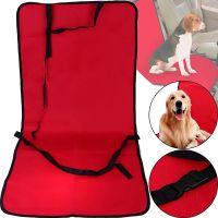 Автомобильная накидка на автомобильное сиденье для животных Pet Seat Cover Paws, Водонепроницаемый чехол от царапин собак и кошек в машину Красная