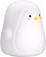 Настільний силіконовий нічник Пінгвін Penguin Penguin LJC-129 з RGB підсвічуванням і сенсорним датчиком, Світлодіодний світильник 7 режимів на акумуляторі USB