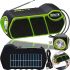 Бездротова Bluetooth колонка ліхтар Solar Gdlite GD - 11 1500 mAh з сонячною панеллю, акумуляторний радіоприймач з ліхтариком FM Power Bank Зелений