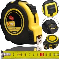 Будівельна вимірювальна рулетка Tape measure Best-65 5м х 16мм з автостопом і зачепом, Рулетка TP - 2401 для вимірювань з нейлоновим покриттям Жовта