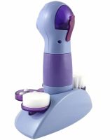 Масажер для механічного чищення обличчя Power Perfect pore ZA-11 4 насадки, апарат для вакуумного очищення обличчя очищувач пір PL-1026 Фіолетовий