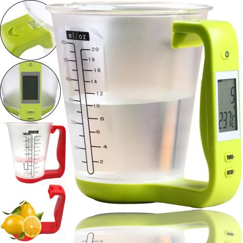 Електронна мірна чаша ваги Digital Scale with Measuring Cup SP-001 600мл, кухонний мірний стакан з вагами і вбудованим термометром SP001 для дому