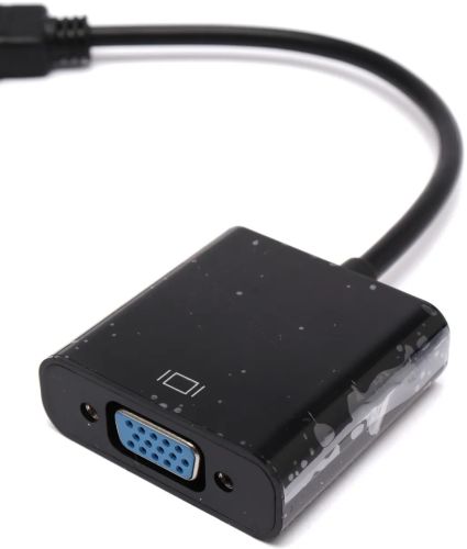 Конвертер HDMI на VGA универсальный видеокабель, адаптер переходник для преобразования сигнала, аудио вход 3.5 mm Converter 1080P USB 34103