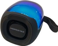 Бездротова колонка зі світломузикою Hopestar P50 mini Black портативна Bluetooth міні акустика з RGB підсвічуванням USB AUX для Android IOS Чорна