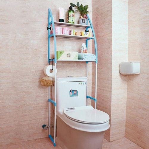 Стійка над унітазом Supretto Toilet Rack 160х50 см підлоговий стелаж, Полиця етажерка для ванної кімнати і туалету органайзер для зберігання