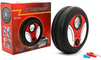 Автомобільний компресор у формі колеса Air Compressor H0248 260PSI 12V автокомпресор, насос з манометром для контролю тиску в шинах, коліс авто
