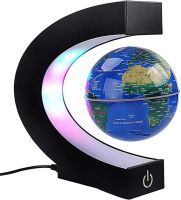 Нічник левітуючий глобус Magnetic Levitation Globe магнітний літаючий нічник Карта світу, світлодіодна LED лампа з RGB підсвічуванням від мережі 220В