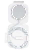 Бездротове зарядний пристрій Magsafe Magnetic універсальна магнітна зарядка магсейф для телефону і навушників IOS Android з виходом Type-C Біла