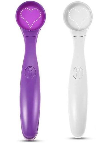 Декоруюча ложечка для кави і страв Magic Spice Spoon 16 візерунків, Ложка для декорування з насадками трафаретами для прикраси латте від батарейок