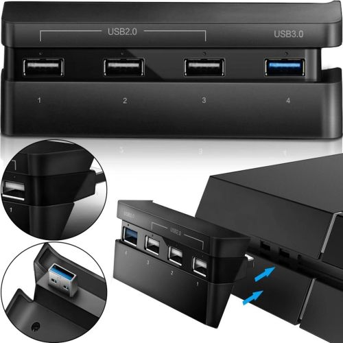 Універсальний Usb Hub dobe PS4 Slim Концентратор на 4 порти для ігрової приставки Sony Playstation, Юсб Хаб розгалужувач для периферійних пристроїв