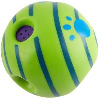 Хихикаючий м'яч для собак Wobble Wag Giggle Ball D-14, інтерактивна іграшка для гри з собакою іграшка-м'яч звуковий з термопластичної гуми