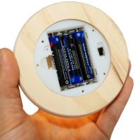 Вечная декоративная роза в колбе 20 см с LED подсветкой N-651, Романтический подарок ночник Белая розочка с гирляндой от батареек для девушки