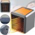Керамический инфракрасный обогреватель Handy Heater Pure Warmth RD-08 1200W, настольный тепловентилятор c LED подсветкой, электрообогреватель Черный