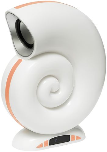 Настільна смарт лампа Равлик нічник Conch Music Lamp L-39 бездротова акумуляторна світлова колонка з RGB підсвічуванням будильником і годинником Bluetooth