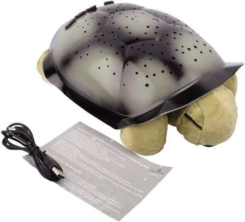 Дитячий нічник-проектор зоряного неба Turtle Night Sky музичний світильник проектор Черепаха, світлодіодний LED нічник Іграшка на батарейках USB