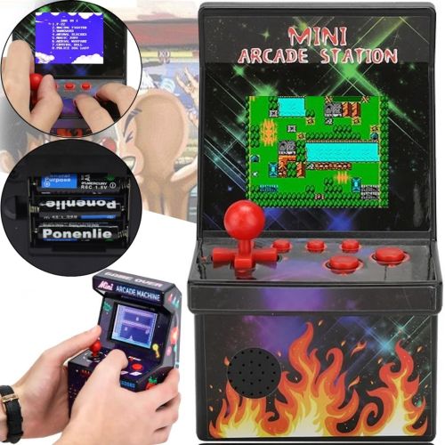 Дитяча ігрова Ретро приставка автомат Mini Arcade Station A2 На 200 вбудованих ігор на батарейках, консоль 8bit з екраном 2.5 дюймів від батарейок