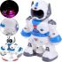 Танцюючий робот Dancing Robot Light and Music LZCZ 6678-5 з підсвічуванням для дітей, Дитячий світиться робот іграшка зі світлом на батарейках