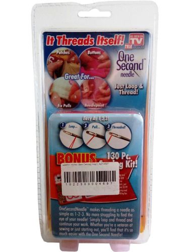 Дорожній швейний набір One Second Needle чудо-голки для шиття Insta Sewing Kit Tasy To Thread, ножиці, голки з боковим отвором Ван Секонд Нідл