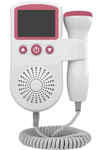 Фетальний ультразвуковий доплер Fetal Doppler JSL-T501 домашній УЗД апарат монітор із підсвічуванням екрана для прослуховування серцевого ритму плода вагітних
