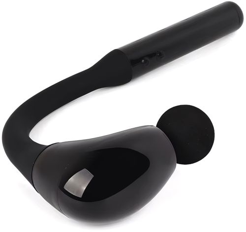 Ручний перкусійний масажер Massage Hammer MP-930 4 насадки, бездротовий вигнутий масажний пістолет для всього тіла на акумуляторі JA-G4