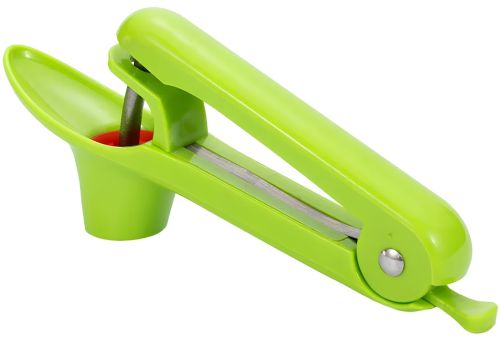 Машинка для видалення вишневих кісточок Cherry Olive Pitter ручний прилад видавлювач, вишнедавка для відділення кісточок вишні та черешні Зелена