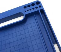 Переносний лоток для зберігання інструментів flexmat силіконовий ящик органайзер з гнучким вигином для захисту поверхні від подряпин і вм'ятин Синій