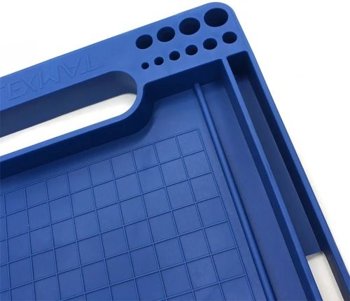 Переносний лоток для зберігання інструментів flexmat силіконовий ящик органайзер з гнучким вигином для захисту поверхні від подряпин і вм'ятин Синій
