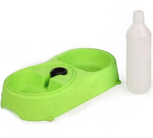 Миска для собак і котів Pet Feeder з поїлкою 2 в 1, автоматична Пластикова годівниця для домашніх тварин c дозатором, диспенсером для води
